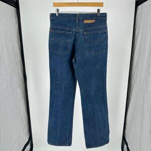 Vintage 80s Levi's 517 Red Tab Bootcut Dark Wash Denim Jeans Size 32x32